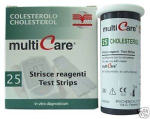 Cholesterin Teststreifen für Multicare